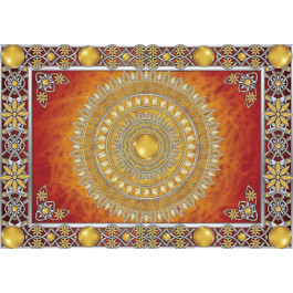 Fotobehang Mandala In Het Goud