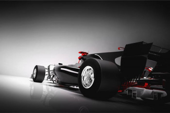 Fotobehang Dynamische Formule 1-Auto