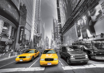 Fotobehang Gele Taxi’s op Times Square