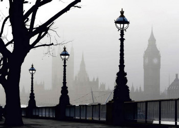 Een fotobehang van het magische Londen met Big Ben.