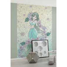 Disney Fotobehang Jasmine Paarse Bloemen - 200 x 280 cm