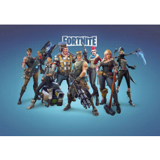 Fortnite fotobehang met dynamisch ontwerp voor fans van het spel.