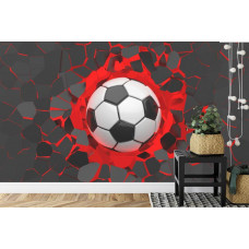 Fotobehang 3D Voetbal