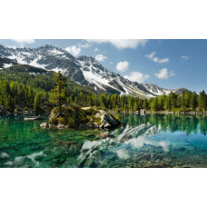 Berglandschap Alpen fotobehang, met een magische berguitzicht.