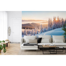 Fotobehang Betoverend Sneeuwlandschap