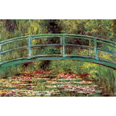 Fotobehang De Japanse Brug van Claude Monet