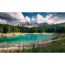 Dolomieten juweel landschap fotobehang, perfect voor bergliefhebbers.