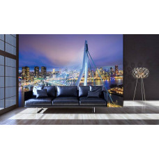 Fotobehang Erasmusbrug in Rotterdam