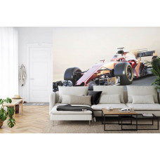 Fotobehang Ferrari Formule 1-Auto op Topsnelheid