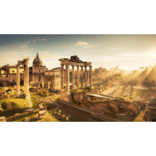 Historisch fotobehang van het Forum Romanum in Rome, perfect voor een klassieke uitstraling met een vleugje geschiedenis.