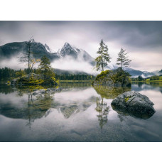 Een fotobehang van Hintersee Ramsau meer.