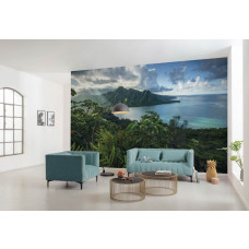 Fotobehang Jurassic Island - 450 x 280 cm