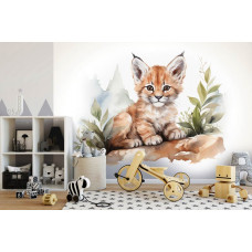 Fotobehang Kleine Lynx