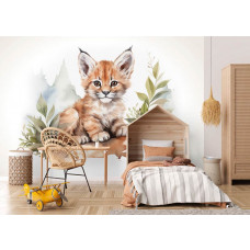 Fotobehang Kleine Lynx