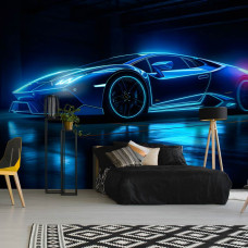 Fotobehang Lamborghini Neon