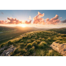 Fotobehang van het berglandschap in Ierland, ideaal voor een rustgevende kamer.