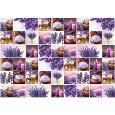 Fotobehang Lavendel Collage