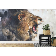 Fotobehang Lion Art