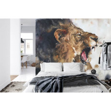 Fotobehang Lion Art