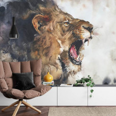 Fotobehang Lion Art