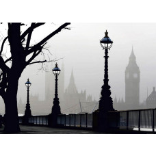 Een fotobehang van het magische Londen met Big Ben.