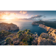 Mediterraan spektakel landschap Piana fotobehang, met een adembenemend uitzicht.