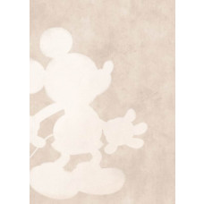 Mickey Contour Mouse fotobehang met abstracte contouren van Mickey Mouse in zwart en wit, minimalistisch maar iconisch.