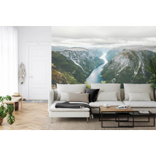 Fotobehang Naeroyfjord in Noorwegen