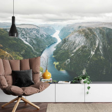 Fotobehang Naeroyfjord in Noorwegen