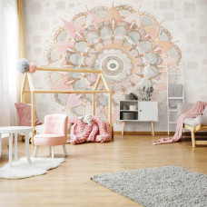 Fotobehang Pastel Mandala