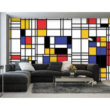 Fotobehang Piet Mondriaan Compositie