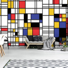 Fotobehang Piet Mondriaan Compositie