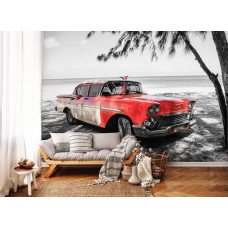 Fotobehang Retro Auto in Cuba