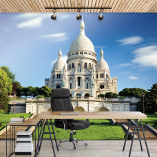 Fotobehang Sacré-Coeur op de Montmartre in Parijs