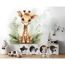 Fotobehang Schattige Giraffe