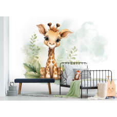 Fotobehang Schattige Giraffe