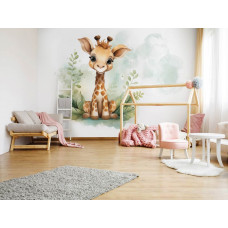 Fotobehang Schattige Giraffe