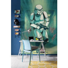 Fotobehang Star Wars Mandalorian Stormtrooper Print - 200 x 280 cm
