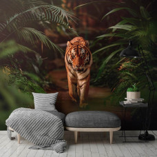 Fotobehang Tijger in de Jungle