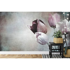 Fotobehang Vintage Tulpen