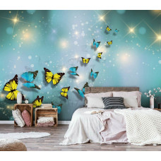 Fotobehang Sparkling Butterflies