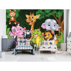 Fotobehang Jungle Dieren Kids