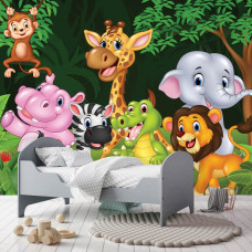 Fotobehang Jungle Dieren Kids