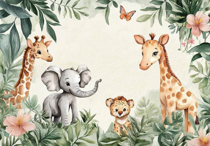 Fotobehang Jungle Dieren Wereld